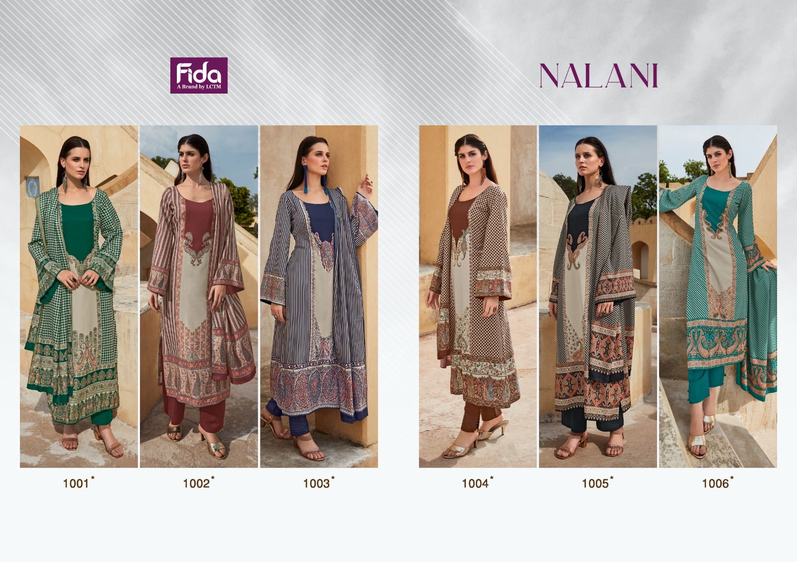 Nalani By Fida Printed Designer Salwar Suits Catalog